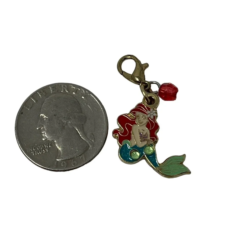 Little‎ Mermaid Ariel Charm Silver Tone Enamel